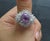 Purple Late 20th Century 5.26ct Purple Sapphire Gia Heated Ceylon 1.43ct Diamond Platinum Ring, Size 7 For Sale - Image 8 of 18
