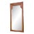1970s Vintage Faux Bamboo Mirror in Natural Color For Sale