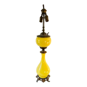1920's French Style Bradley & Hubbard (B&h) Oil Lamp Converted to Electric