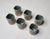 Asian Late 20th Century Asian Wabi Sabi Blue Gray Ceramic Tea Cups- Set of 6 For Sale - Image 3 of 5