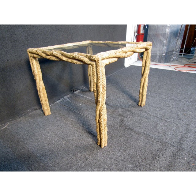 1970s Mid-Century Modern Glass Table For Sale - Image 5 of 9