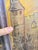 Textile Large Signed "Nb" 1961 Mid Century Surrealist Oil Painting on Canvas For Sale - Image 7 of 10