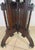 Victorian Marble Top Walnut Side Table with Ebonized Base & Original Casters, c. 1870 A beautifully sculptural Victorian...