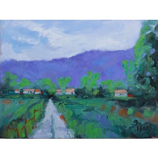 Quiet Places & Journeys — Green Valley (Original Oil Landscape) For Sale