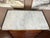 1900 - 1909 Antique French Chest of Drawers Semainier Louis XVI White Marble Mahogany C1900 For Sale - Image 5 of 18