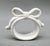 Vintage White Ceramic Bow Napkin Rings — Coastal / Traditional / Hollywood Regency - Set of 4 For Sale - Image 9 of 9