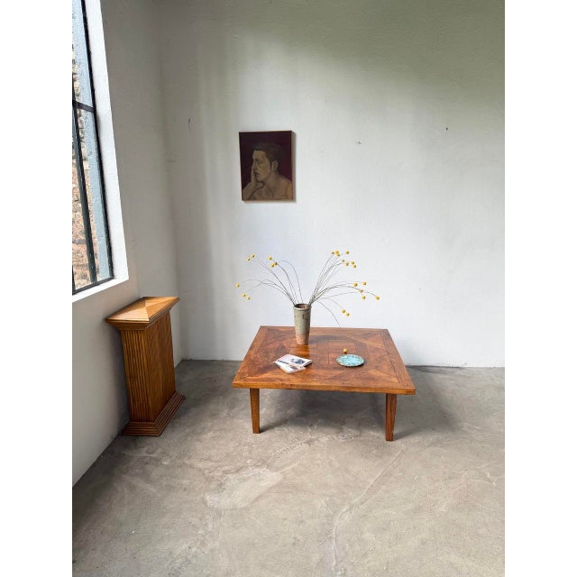 Inlaid Oak Coffee Table, 1940s For Sale - Image 6 of 18