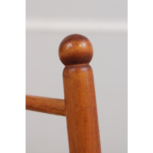 Antique Tiger Maple Childs Woven Seat High Chair For Sale - Image 15 of 17
