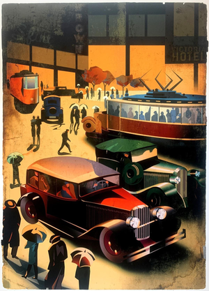 Danuta Dabrowska-Siemaszkiewicz, New York City Broadway, Screen Print