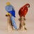 1900 - 1909 Antique Victorian Ceramic Macaw Parrots Birds German Dresden Saxe Porcelain Animal Figurine - a Pair For Sale - Image 5 of 9
