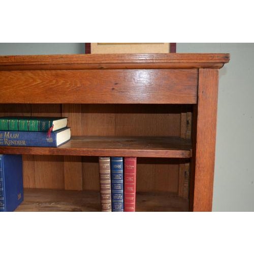 Antique Open Oak Bookcase, 1800s For Sale - Image 3 of 10