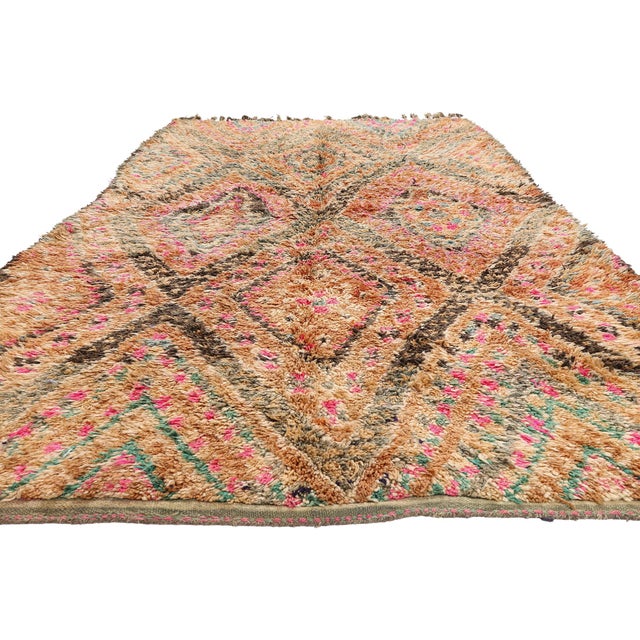 Tribal Vintage Beni M'Guild Moroccan Rug, 05'10 X 11'02 For Sale - Image 3 of 10