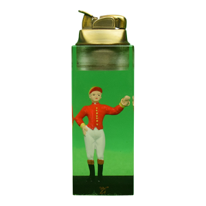 "21" Club Lucite Embedded Jockey Evans Lighter