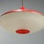 Vintage Red Aluminum Pendant Light, 1960s For Sale - Image 5 of 9