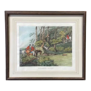 19th Century English Antique Hand-Colored Aquatint Engraving After Henry Thomas Alken