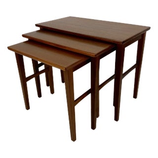 Teak Tables from OPAL-Möbel, Germany, 1960s, Set of 3 For Sale