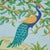 Schumacher Sample - Schumacher Finches Jungle Panel Set in Verdant For Sale - Image 4 of 7