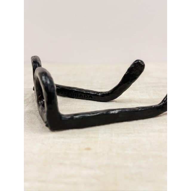 Metal Vintage Manuel Ferreiro “La Mirada” Bronze Glasses Sculpture Art MCM Decor For Sale - Image 7 of 8