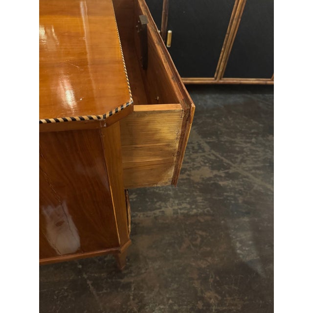 Wood 19th C. German Biedermeier Walnut Chest For Sale - Image 7 of 9