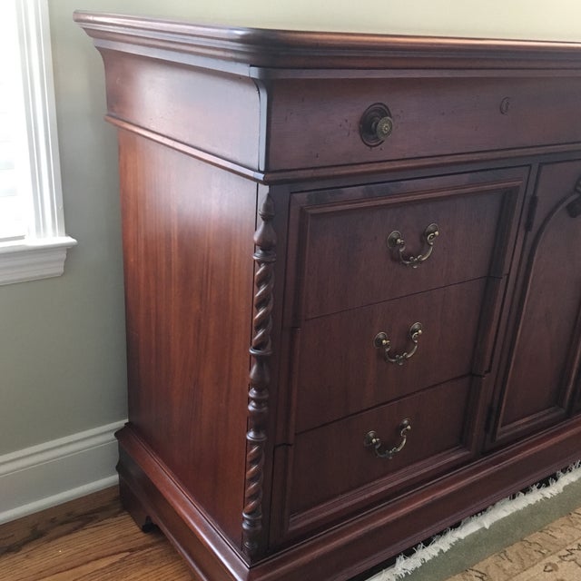 Lexington Vestiges of the Past Triple Dresser Mahogany Finish Chairish