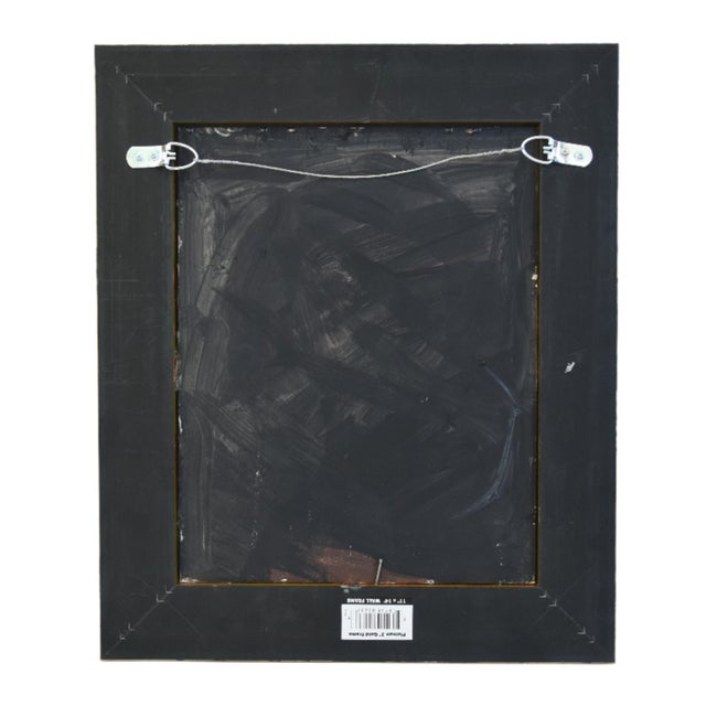 Original French Blonde Mademoiselle Portrait Painting Black Hat Including Antiqued Gold Wood Frame For Sale In Los Angeles - Image 6 of 9