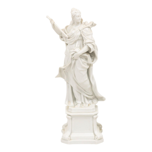 19th Century Italian White Porcelain Decorative Sculpture of Monarchy