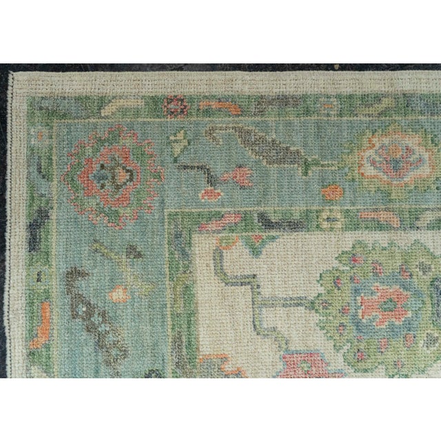 Early 21st Century Turkish Oushak Rug 4' x 6'6" #20295 For Sale - Image 5 of 8