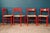 These charming chairs reflect the spirit of 1960s Italian design: turned wood, bold colors, and handcrafted weaving for a...