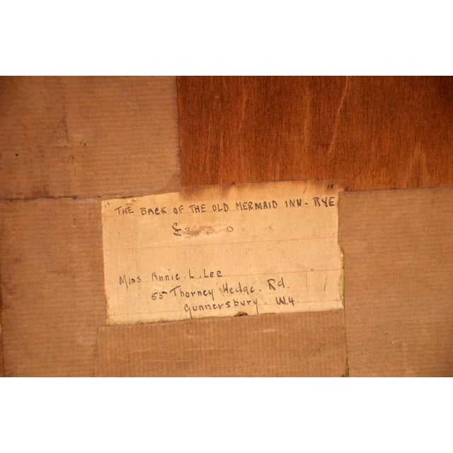 Annie L. Lee, Mermaid Inn in Rye, Late 1900s, Watercolour, Framed For Sale - Image 9 of 11