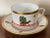 Cartier Limoges porcelain Art Deco style cup and saucer. Decorated with black panthers, parrots and topiary bushes. Saucer...
