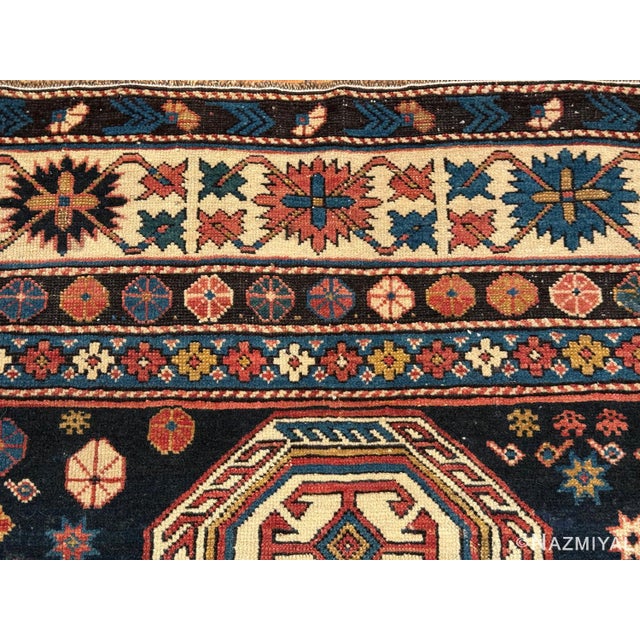 Nazmiyal Collection Antique Caucasian Shirvan Rug For Sale - Image 9 of 10