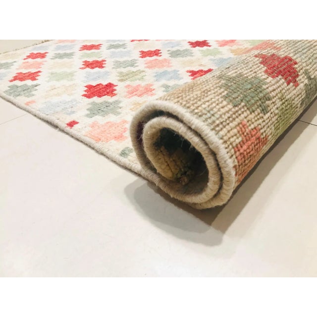 Vintage Hand-Crafted Wool Baluchi Carpet, 1984 For Sale - Image 11 of 12