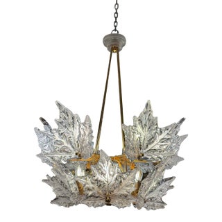 Lalique Champs-Élysées Two Tiered Chandelier For Sale