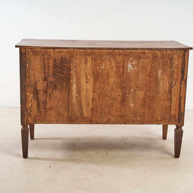 Louis XVI Chest of 2 Drawers in Walnut and Cherry For Sale - Image 9 of 11