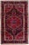 Vintage Handmade Persian Red Geometric Wool Rug 3'8" X 5'8" For Sale - Image 11 of 11