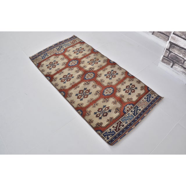 Handmade wool carpet in Turkish Anatolia , Vintage Oushak Rug,Turkish Vintage Anatolian Rug, Handmade wool Rug . One Of...