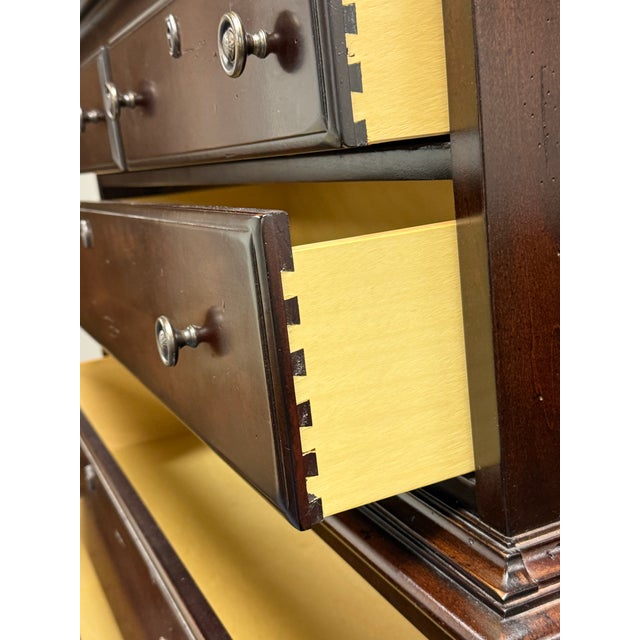 Broyhill “Fireside Cherry” Attic Heirloom Chest of Drawers For Sale In New York - Image 6 of 12