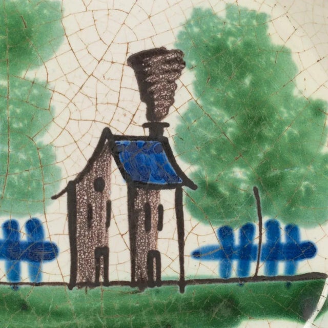 Early 19th Century 19th Century French Rouen Ceramic Plate For Sale - Image 5 of 5