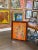 Vintage Peter Passuntino Mosaic Butterfly on Orange Oil Painting - Gold Frame For Sale In Philadelphia - Image 6 of 8