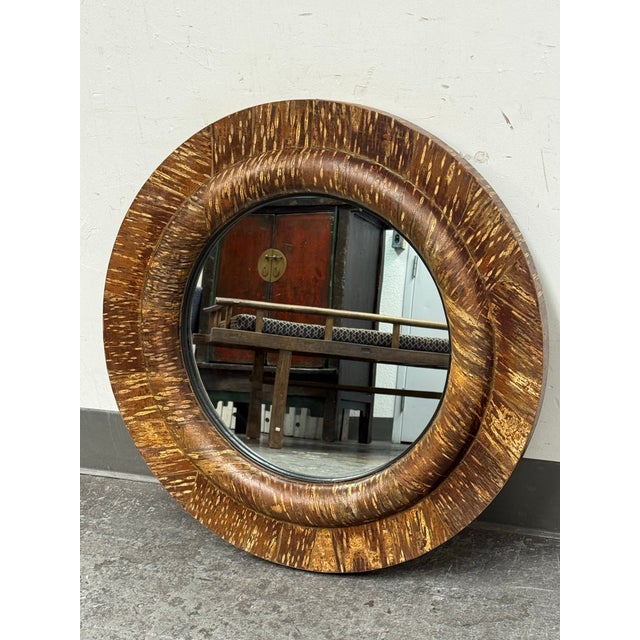 Design Plus Gallery presents a Round Mirror from Pottery Barn. Bring nature’s texture indoors. Encircled by an organic...