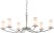 Currey & Company Cylindrical Myles Chandelier Overall measurements (inches) 16.50H x 46.25W x 46.25D. Overall Condition is...