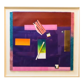 Paul Sarkisian, Large Assemblage Collage Monotype California Art From Styria Studios For Sale
