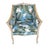 Late 20th Century–Early 21st Century Branch-Form Carved Wood Bergère Armchair With Tropical Upholstery For Sale - Image 4 of 7