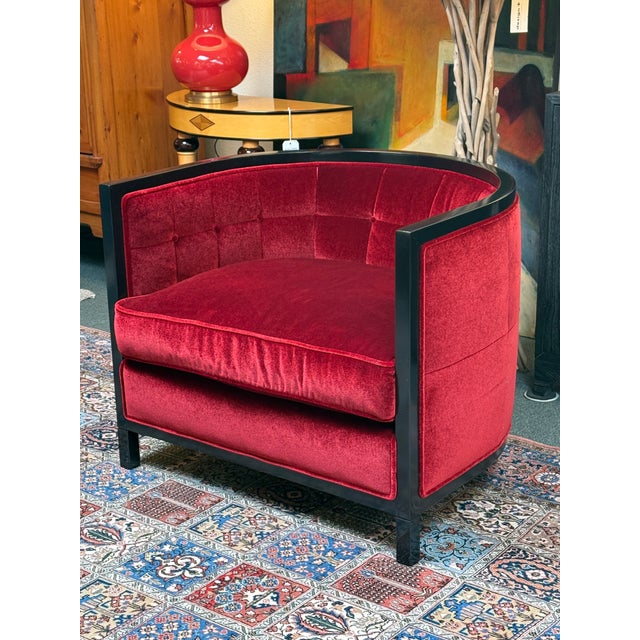 Baker Furniture Company Laura Kirar by Baker Furniture Archetype Tub Chair For Sale - Image 4 of 12
