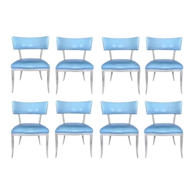 Gustavian Klismos Dining Chairs by Nierman Weeks, Set of 8 For Sale