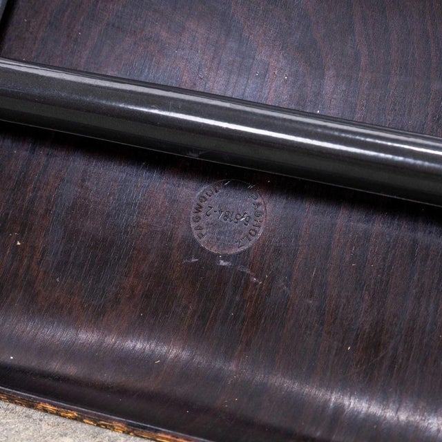 Laminated Ebonised Gun Metal Dining Chairs, 1960s For Sale - Image 11 of 12