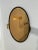 Wood Vintage Italian Oval Wood Wall Mirror With Smoked Glass 1980s For Sale - Image 7 of 7