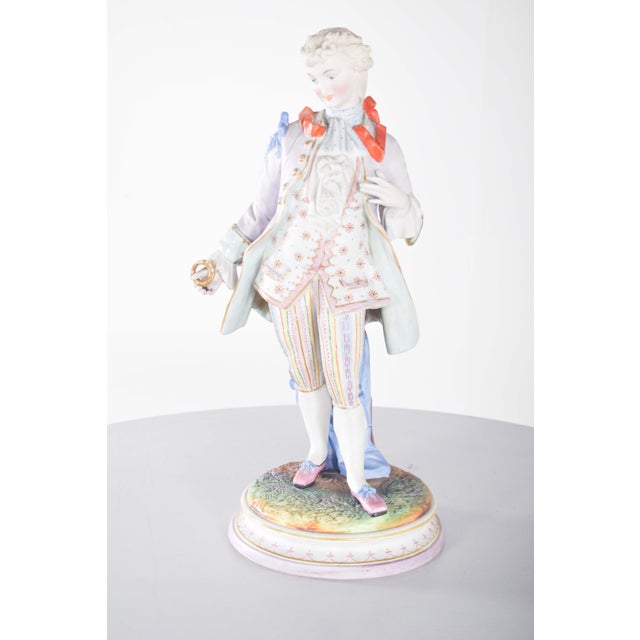 Dresden Porcelain Sculptures, 1910, Set of 2 For Sale - Image 15 of 17