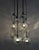 Glass and Chrome Cascade Chandelier or Pendant Lamp from Doria, 1980 For Sale - Image 3 of 11