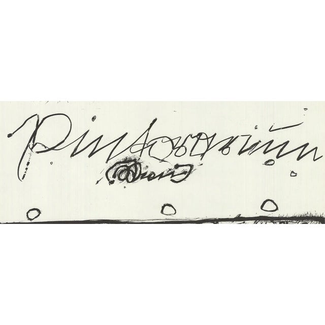 Contemporary 1967 Arnulf Rainer 'Pintorarium' Contemporary Black & White Lithograph For Sale - Image 3 of 5